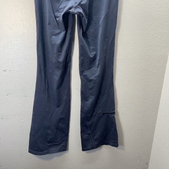 Athleta Mid Rise Bootcut Flare Pants Blue Yoga Gym Athletic Stretch Pull On Sz M - Picture 7 of 7
